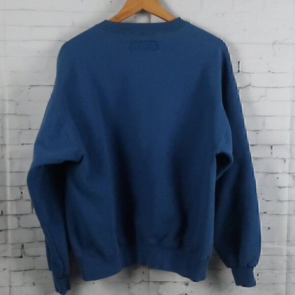LL BEAN BY RUSSELL ATHLETIC BLUE CREW NECK LONG SLEEVE VINTAGE SWEATSHIRT SIZE L - Picture 6 of 6
